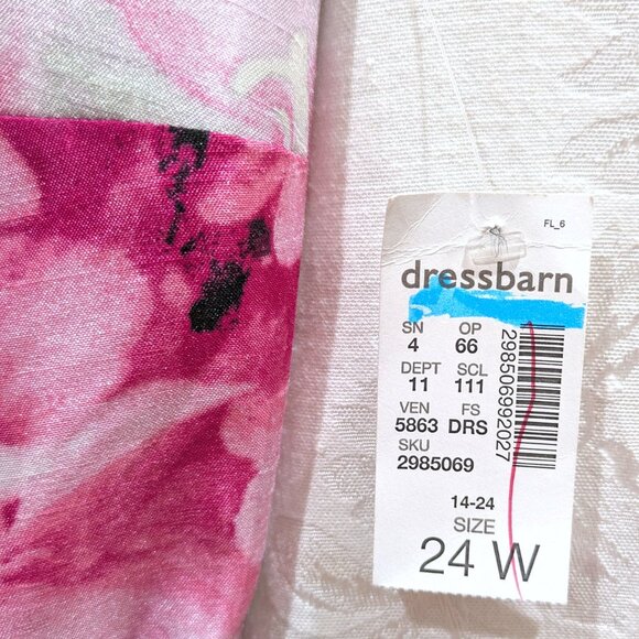 Floral Pleated Full Flare Dress 24 Shantung Bow Belt Pockets Retro Prom Party - Picture 6 of 6